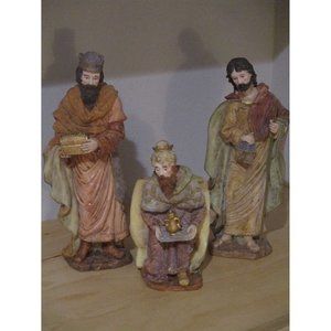 Dickson Nativity Figures Replacements Lot of 3 Wise Men Pre Owned Good Condition